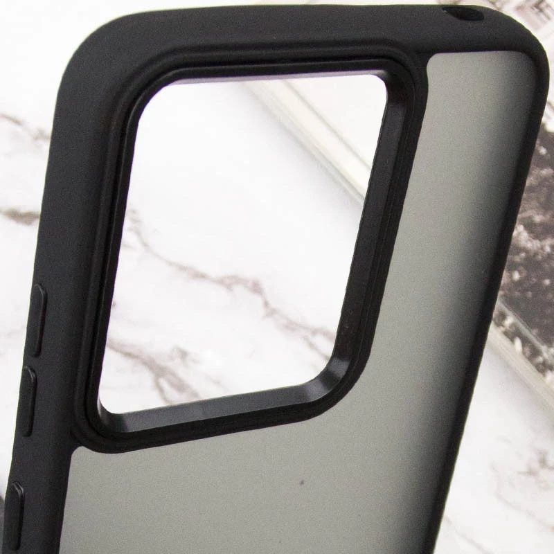 Чохол TPU+PC Lyon Frosted на Xiaomi Redmi 13C – Black. Фото 5 з 6