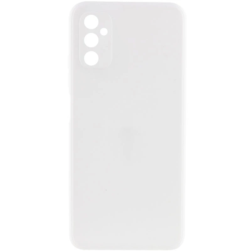 Кольоровий силіконовий чохол із захистом камери на Samsung Galaxy M54 5G – Білий / White. Фото 2 з 7