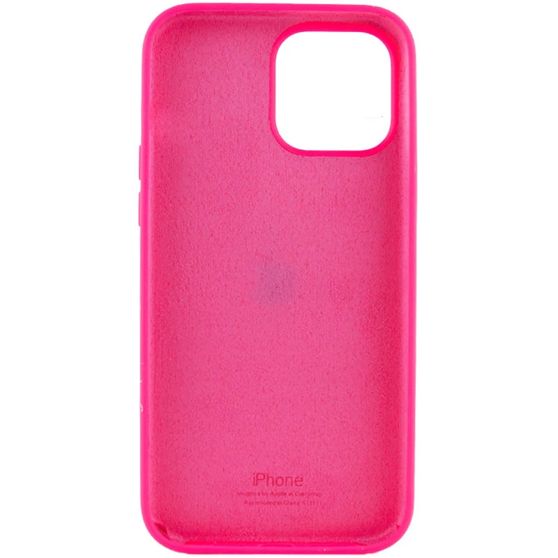 Чохол Silicone Case з закритим низом на Apple iPhone 16 Pro – Рожевий / Barbie pink. Фото 4 з 12