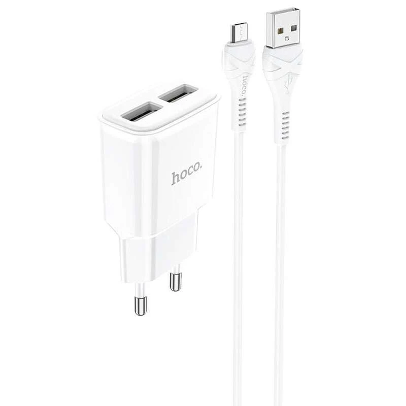 

МЗП HOCO C88A (2USB/2.4A) + MicroUSB