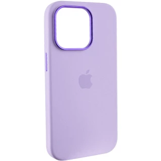 Чехол Silicone Case с металлическими кнопками для Apple iPhone 14 Pro (6.1") фото 1 из 9