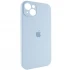 Чехол Silicone Case с защитой камеры для Apple iPhone 14 (6.1") – Голубой / Sweet Blue. Фото 3 из 7