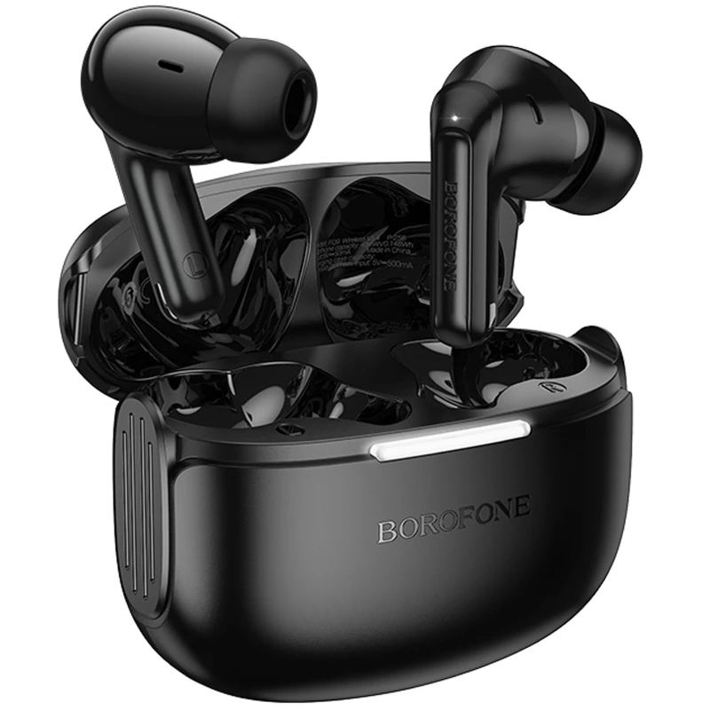 Бездротові TWS навушники Borofone FQ9 Peaceful – Black. Фото 1 з 4