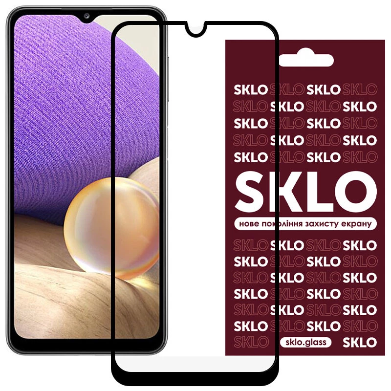 

Защитное стекло SKLO 3D для Xiaomi Redmi 10C (Черный), Чорний