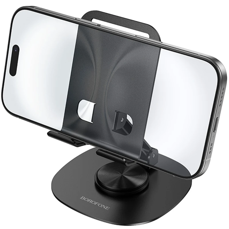 Підставка для телефону Borofone BH138 Fit metal – Black. Фото 5 з 6