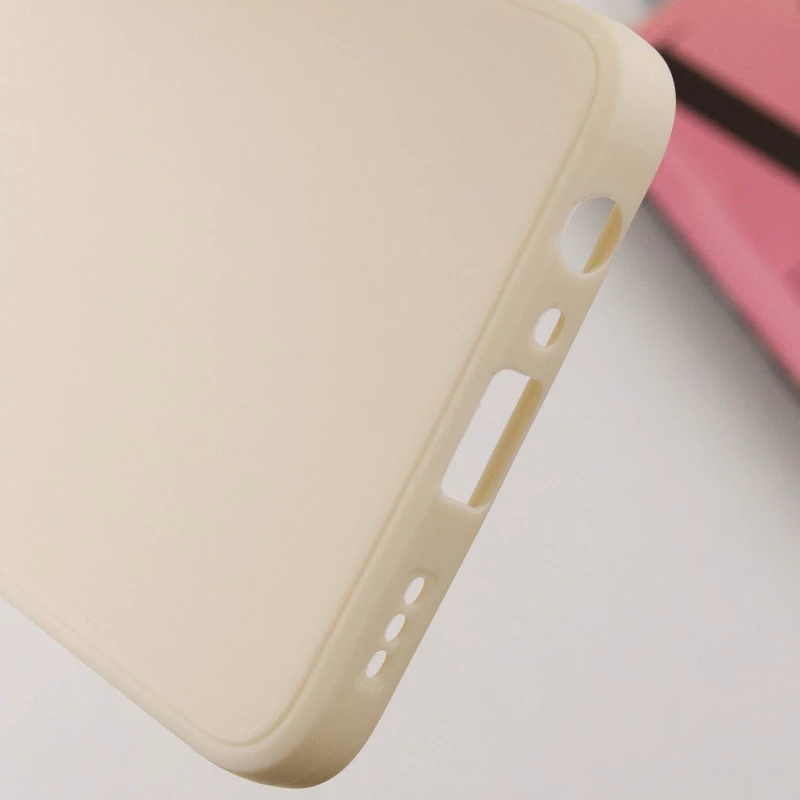 Цветной силиконовый чехол с защитой камеры для Oppo Reno 8T 4G – Бежевый / Antigue White. Фото 10 из 10