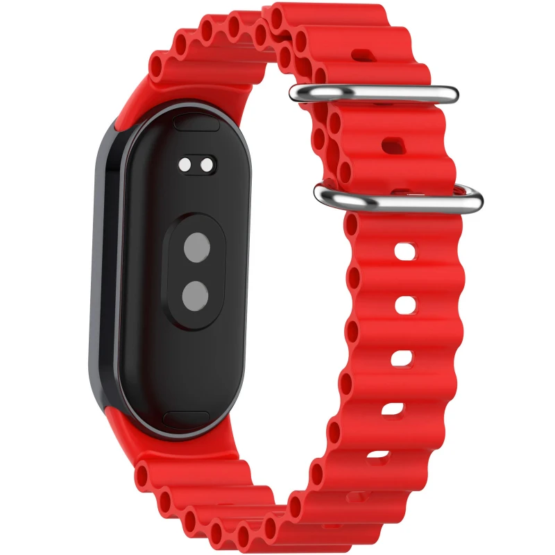 Ремінець Ocean Band для Xiaomi Mi Band 9/8 – Червоний / Red. Фото 6 з 8
