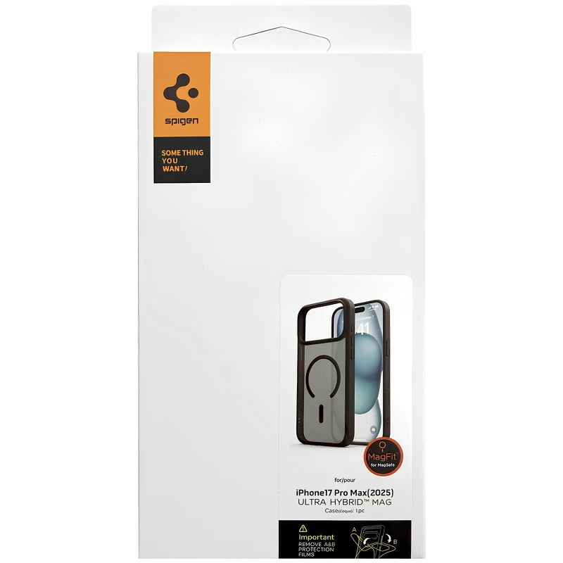 Чохол SGP Ultra Hybrid Mag на Apple iPhone 17 Pro Max (6.9") – Чорний. Фото 9 з 10