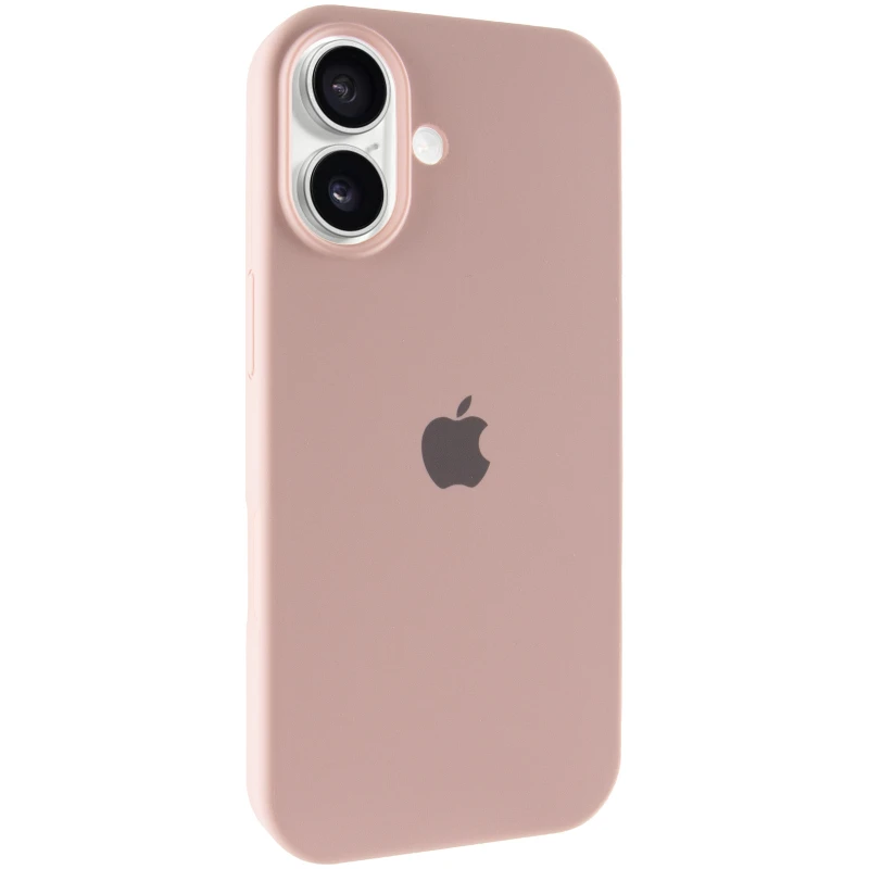 Чехол Silicone Case с закрытым низом для Apple iPhone 17 (6.3") – Розовый / Pink Sand. Фото 1 из 6