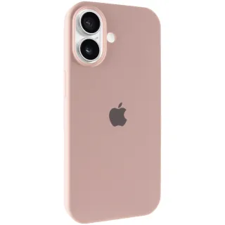 Чехол Silk Full Protective (AA) для Apple iPhone 16 — Розовый / Pink Sand