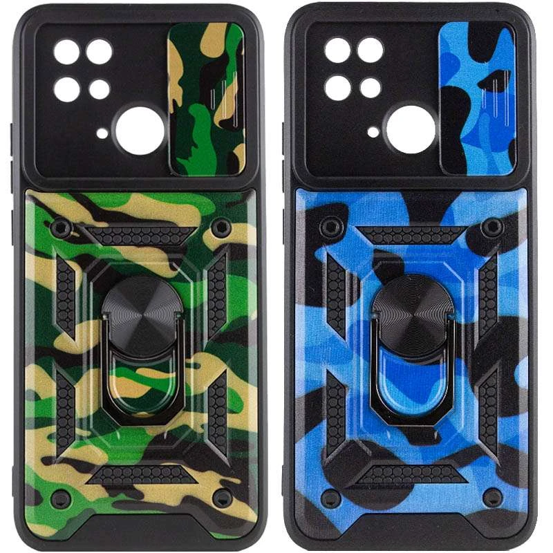 

Ударостійкий чохол камуфляж Serge Ring зi шторкою на камеру на Xiaomi Poco C40