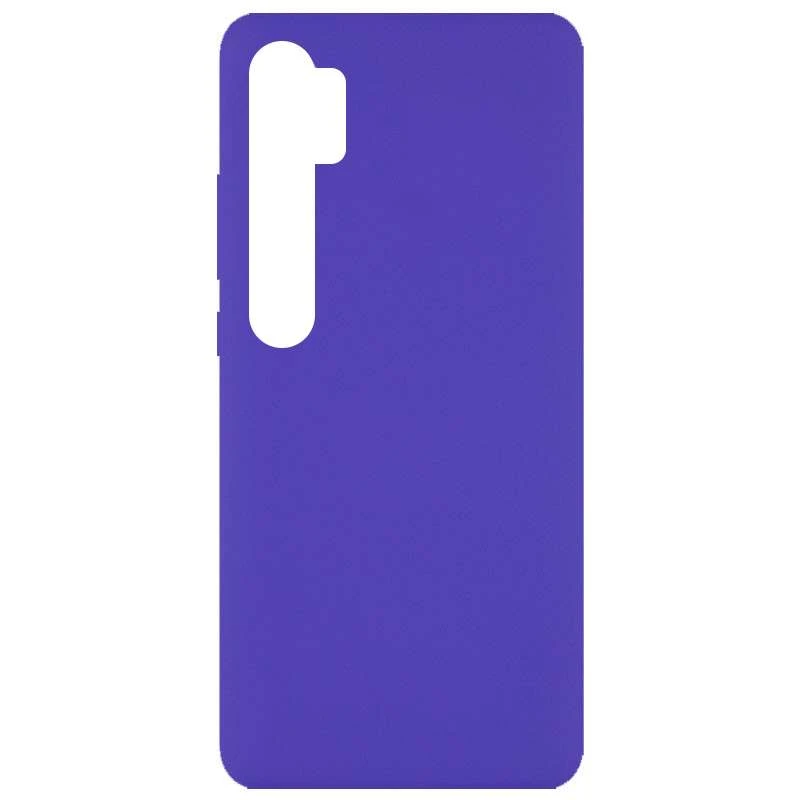 

Чохол Silicone Case без лого на Xiaomi Mi Note 10 Lite (Фіолетовий / Purple)