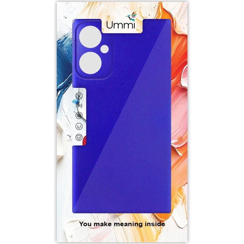 Чохол Silicone Cover Ummi Lakshmi Full Camera (AA) для Motorola Moto G14 – Синій / Iris. Фото 2 з 2