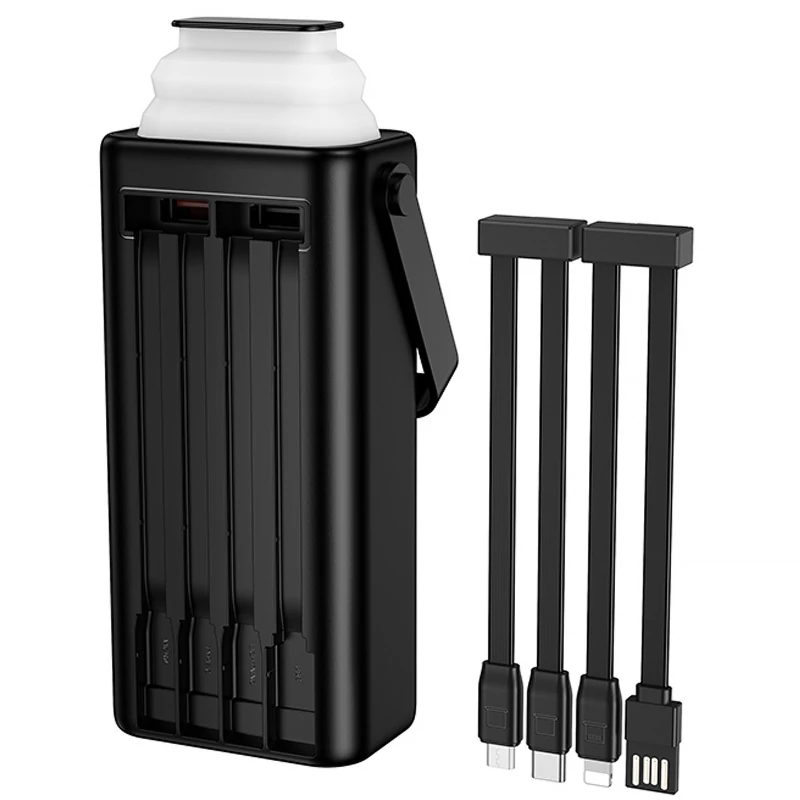 Портативное ЗУ Power Bank Borofone BJ65 High 22.5W+PD20W with cable 30000 mAh – Black. Фото 4 из 7