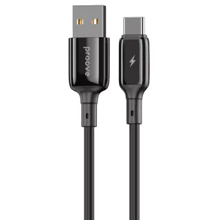 Дата кабель Proove Flex Metal USB to Type-C 3A (1m) — Black