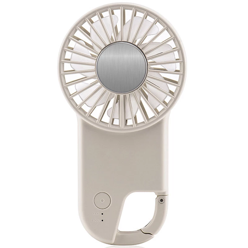 Портативний вентилятор SQT-BF2 з карабіном 1800mAh – White. Фото 1 з 8