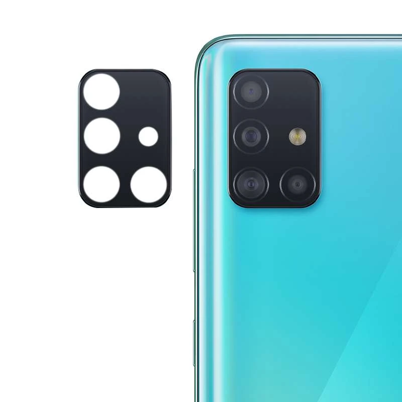 

Гибкое ультратонкое стекло для камеры для Samsung Galaxy A51 (Черный), Чорний