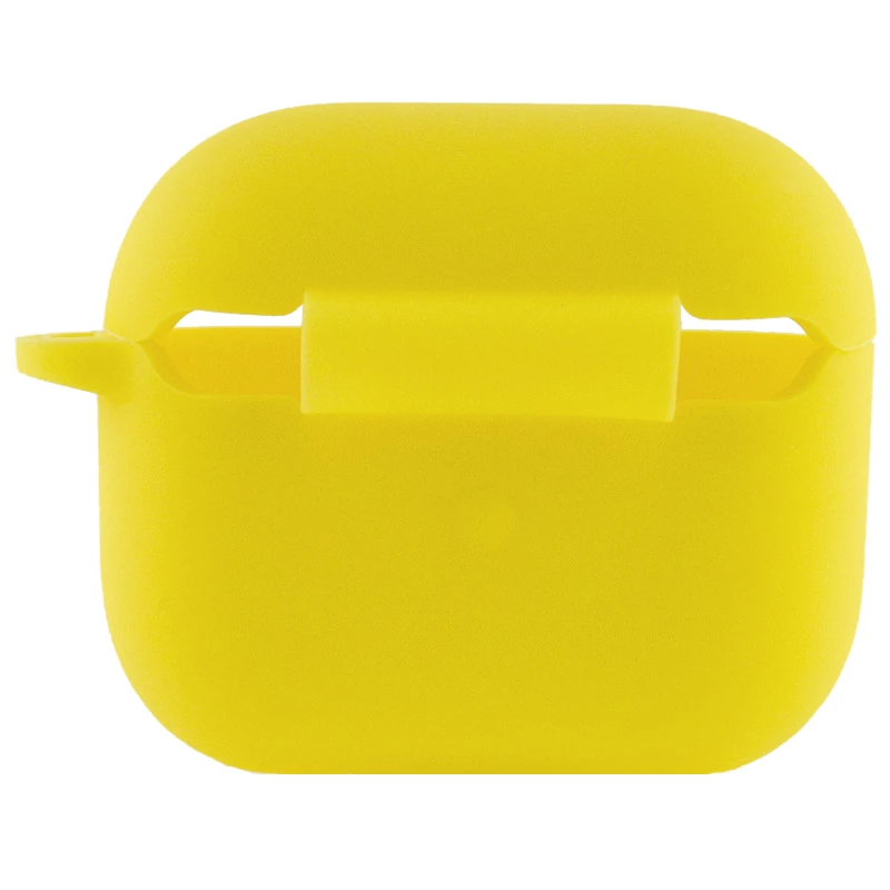 Силіконовий футляр для навушників AirPods 3 – Жовтий / Neon Yellow. Фото 4 з 5