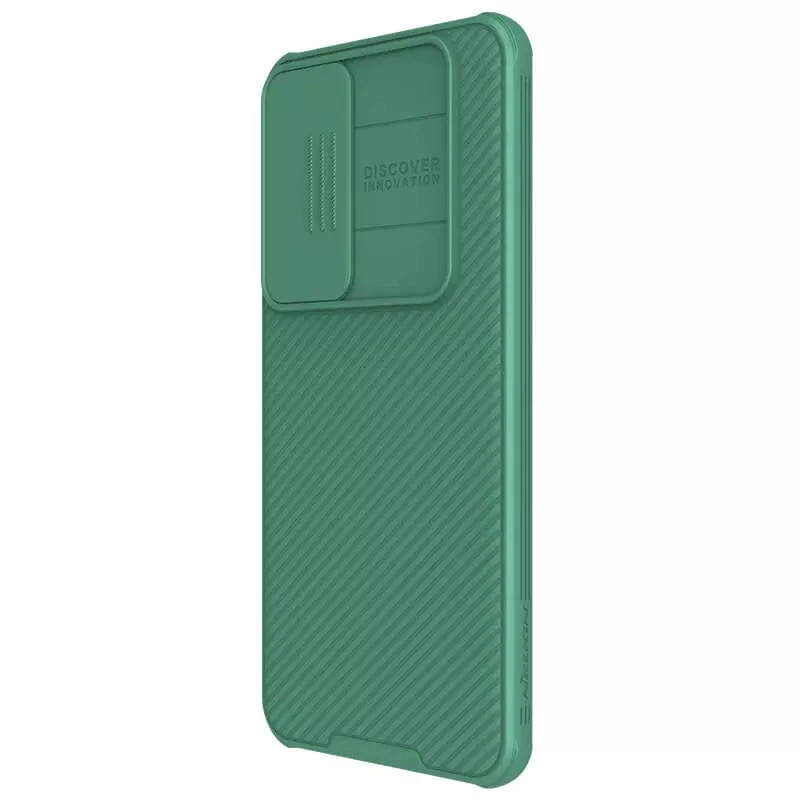 Пластикова накладка Nillkin Pro зі шторкою для камери та магнітом на Samsung Galaxy S24+ – Deep Green. Фото 3 з 8