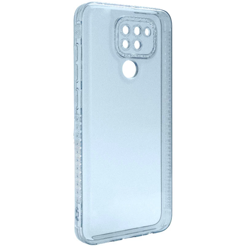 

Силиконовый чехол с узором на Xiaomi Redmi Note 9 / Redmi 10X (Голубой), Блакитний