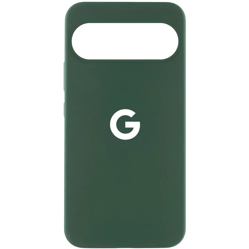 Силиконовый чехол Cover Lakshmi с логотипом для Google Pixel 9 Pro – Зеленый / Dark green. Фото 2 из 4