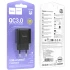 МЗП Hoco C140A Smart QC3.0 (1USB/3A) – Black. Фото 6 з 6