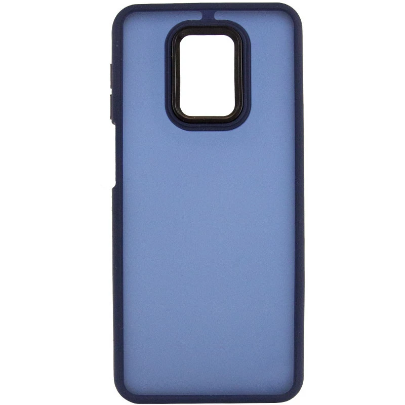 Чохол TPU+PC Lyon Frosted на Xiaomi Redmi Note 9s / Note 9 Pro / Note 9 Pro Max – Синій / Navy Blue. Фото 3 з 7
