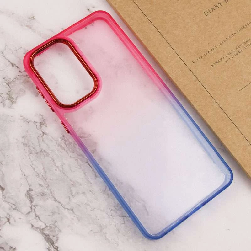 Силиконовый чехол фреш для Xiaomi Redmi Note 11 Pro 4G/5G – Синий / Розовый. Фото 6 из 7