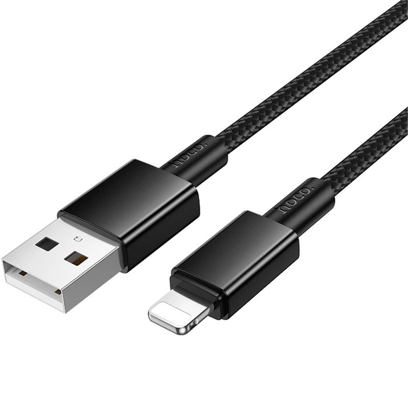 Дата кабель Hoco X119 Energy USB to Lightning 2.4A (1m) – Black. Фото 4 з 5