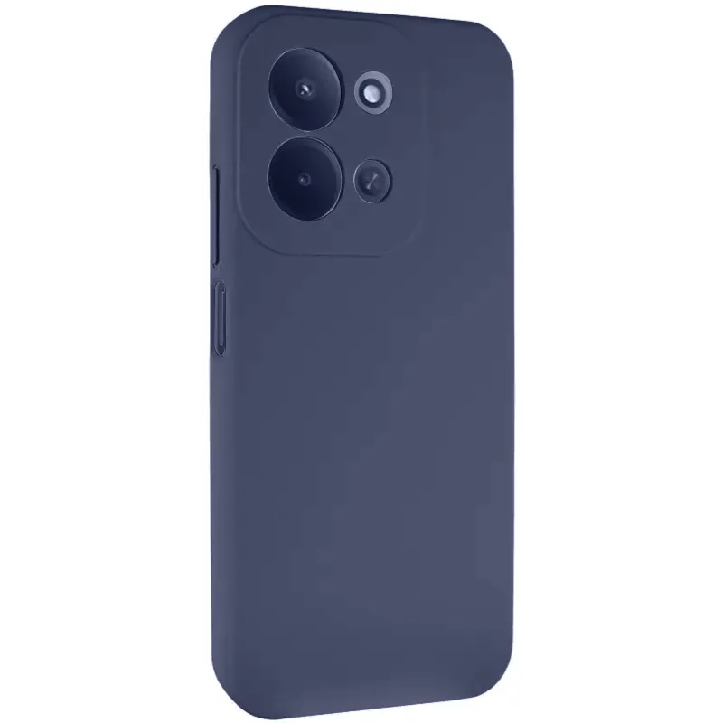 Цветной силиконовый чехол GETMAN с закрытой камерой на Xiaomi Redmi 17 – Синий / Midnight blue. Фото 1 из 1