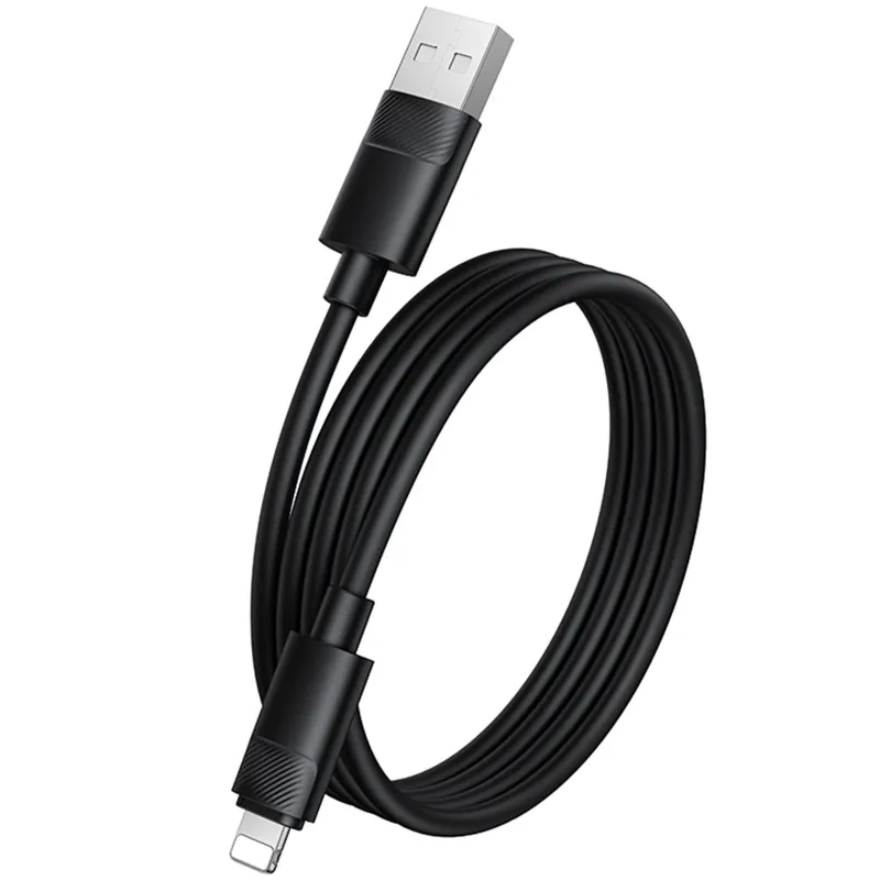 Дата кабель Borofone BX123 Leya USB to Lightning 12W (1m) – Black. Фото 3 з 5