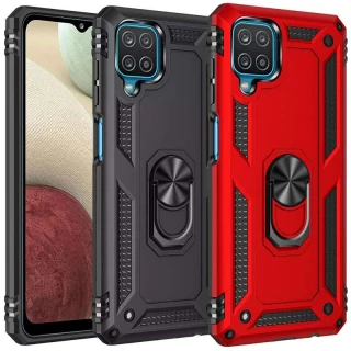 Протиударний чохол Serge Ring з кільцем на Samsung Galaxy M12 фото 1 з 1