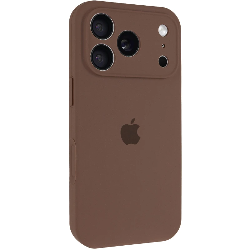 Чохол Silicone Case з захистом камери на Apple iPhone 17 Pro (6.3") – Коричневий / Brown. Фото 2 з 7