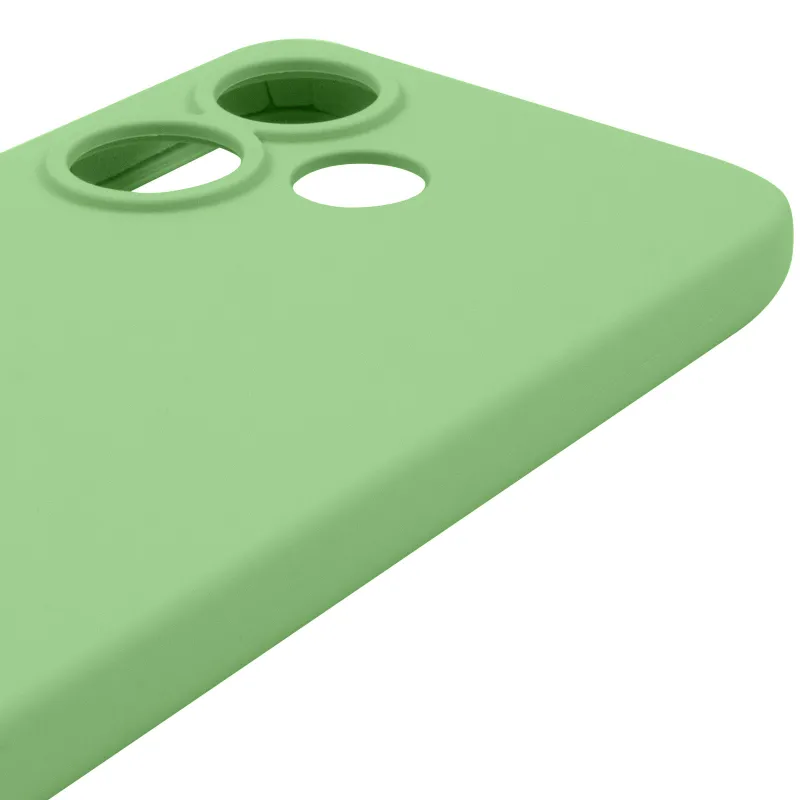Чехол Silicone Case Lakshmi Premium з закритою камерою на Xiaomi Poco M6 4G – Мятный / Mint. Фото 7 из 8