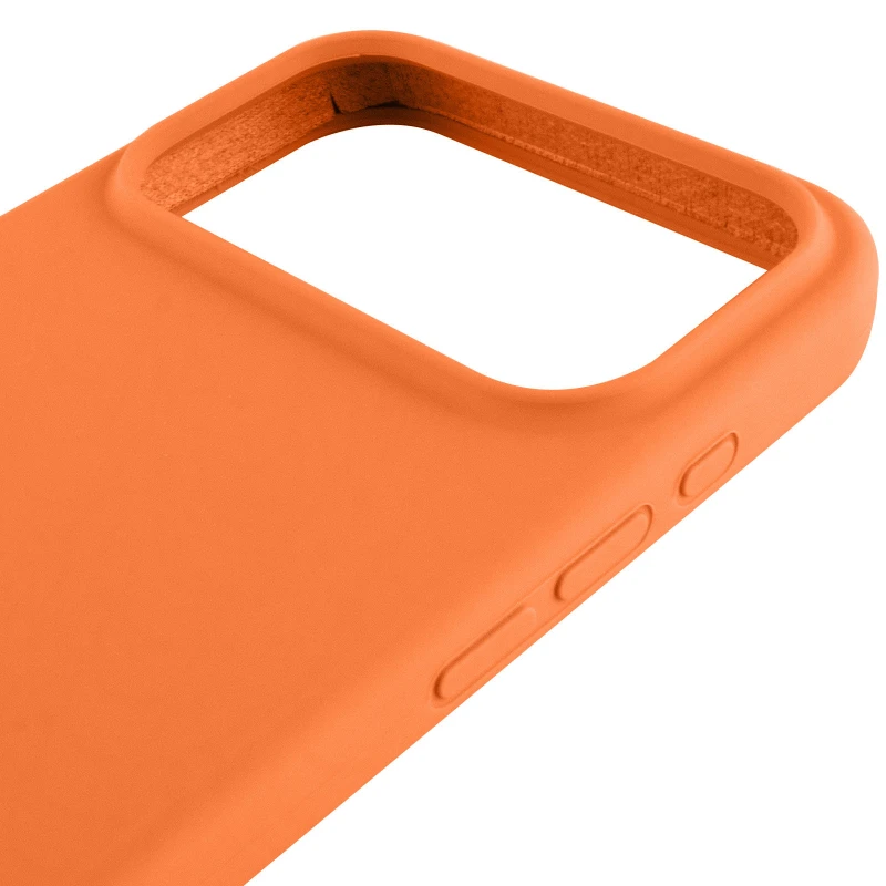 Чохол Silicone Case з закритим низом на Apple iPhone 17 Pro Max (6.9") – Помаранчевий / Orange. Фото 4 з 4