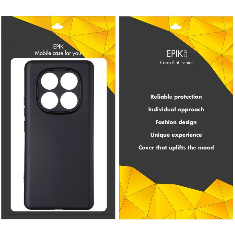 Чорний силіконовий чохол Epik із захистом камери на Xiaomi Redmi Note 15 Pro 5G – Чорний. Фото 2 з 2