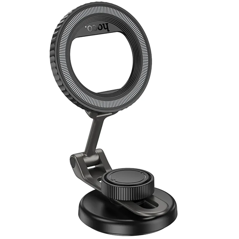 Автотримач Hoco H77 View (center console) – Black / Metal gray. Фото 5 з 6