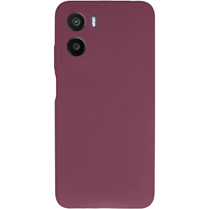 Чохол Silicone Case Lakshmi Premium із закритою камерою для Motorola Moto G05 – Бордовий / Plum. Фото 3 з 6