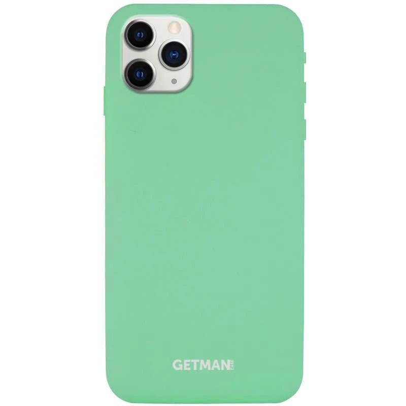 

Чохол Silicone Case GETMAN for Magnet на Apple iPhone 11 Pro Max (6.5") (Зелений / Spearmint)