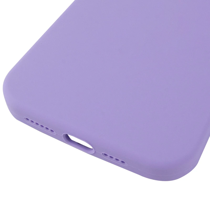 Чехол Silicone Case (AA) Logo with MagSafe для Apple iPhone 17 Pro (6.3") – Сиреневый / Dasheen. Фото 7 из 7