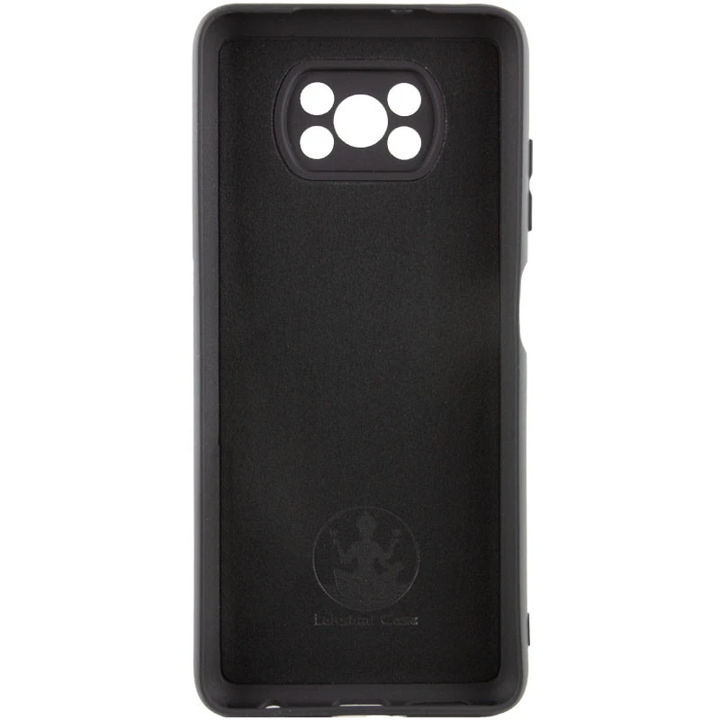 Чохол Silicone Case Lakshmi Plus з закритою камерою на Xiaomi Poco X3 NFC / Poco X3 Pro – Чорний / Black. Фото 2 з 4