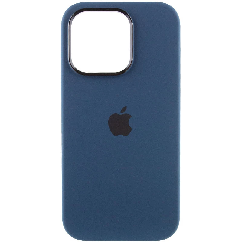 Чехол Silicone Case с металлическими кнопками для Apple iPhone 13 Pro Max (6.7") – Синий / StromBlue. Фото 3 из 9