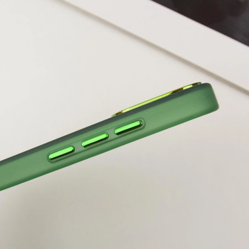 Кольоровий TPU+PC з MagSafe на Apple iPhone 13 Pro (6.1") – Army Green. Фото 10 з 11