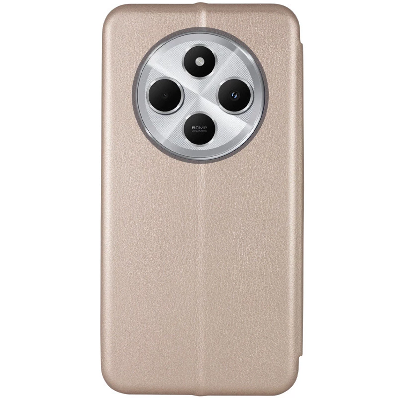 Чохол-книжка класичний на Xiaomi Redmi 14C / Poco C75 – Золотий. Фото 2 з 3