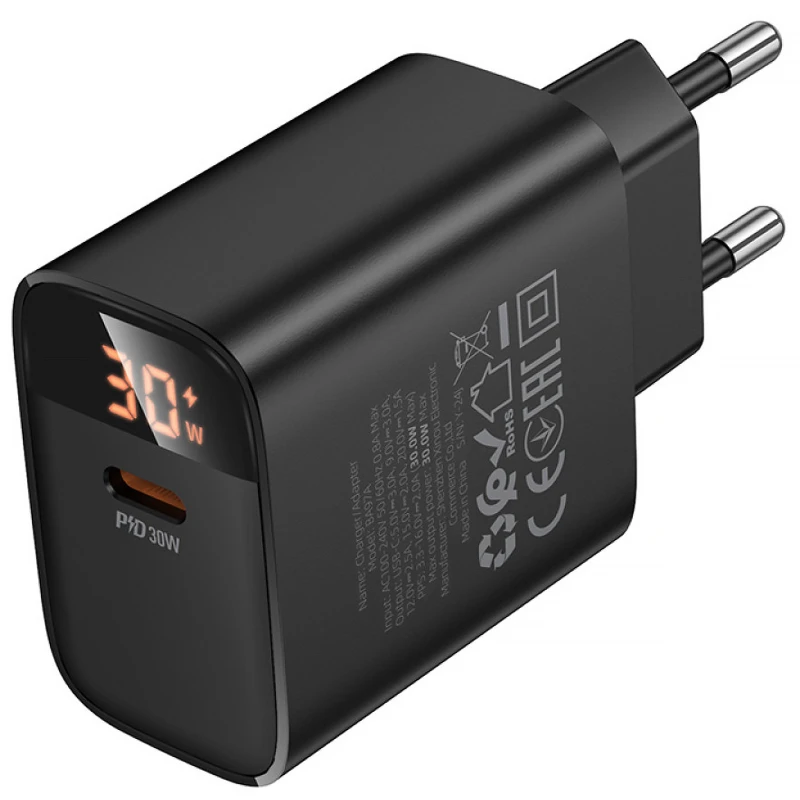 МЗП Borofone BA97A PD30W (1USB-C) – Black. Фото 5 з 5