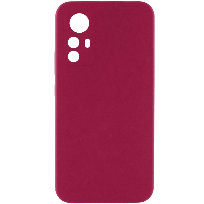 Чохол Silicone Case Lakshmi Plus з закритою камерою на Xiaomi Redmi Note 12S – Бордовий / Marsala. Фото 1 з 1