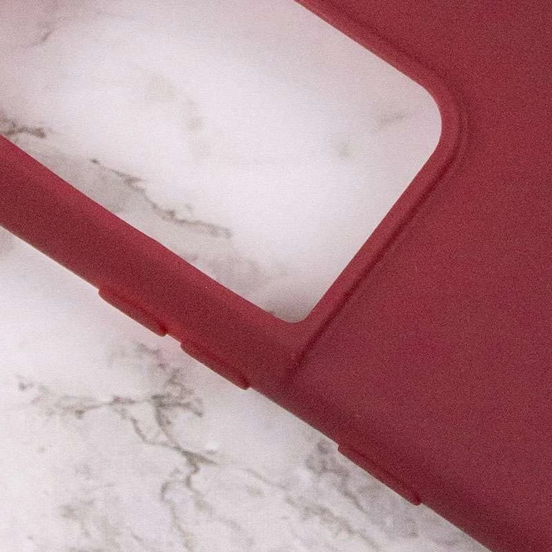 Кольоровий силіконовий чохол на Samsung Galaxy S21 Ultra – Бордовий. Фото 3 з 4