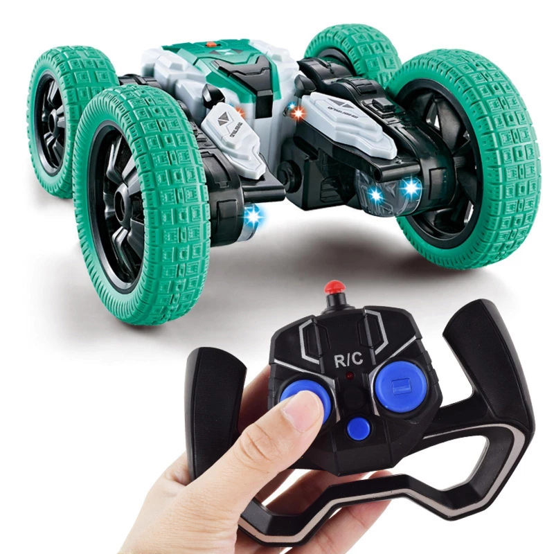 Машинка на радіокеруванні SHT DW02A Trick and Flip RC Car 2.4G – Green. Фото 6 з 7