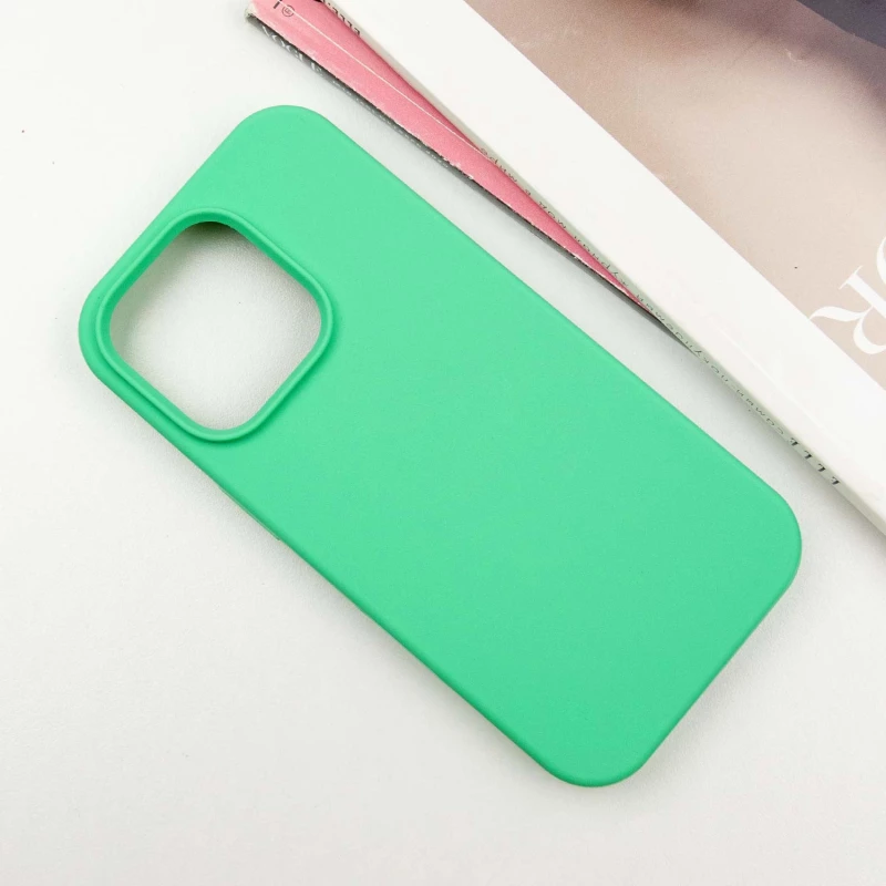 Чохол з закритим низом Silicone Case на Apple iPhone 13 Pro (6.1") – Зелений / Spearmint. Фото 3 з 5
