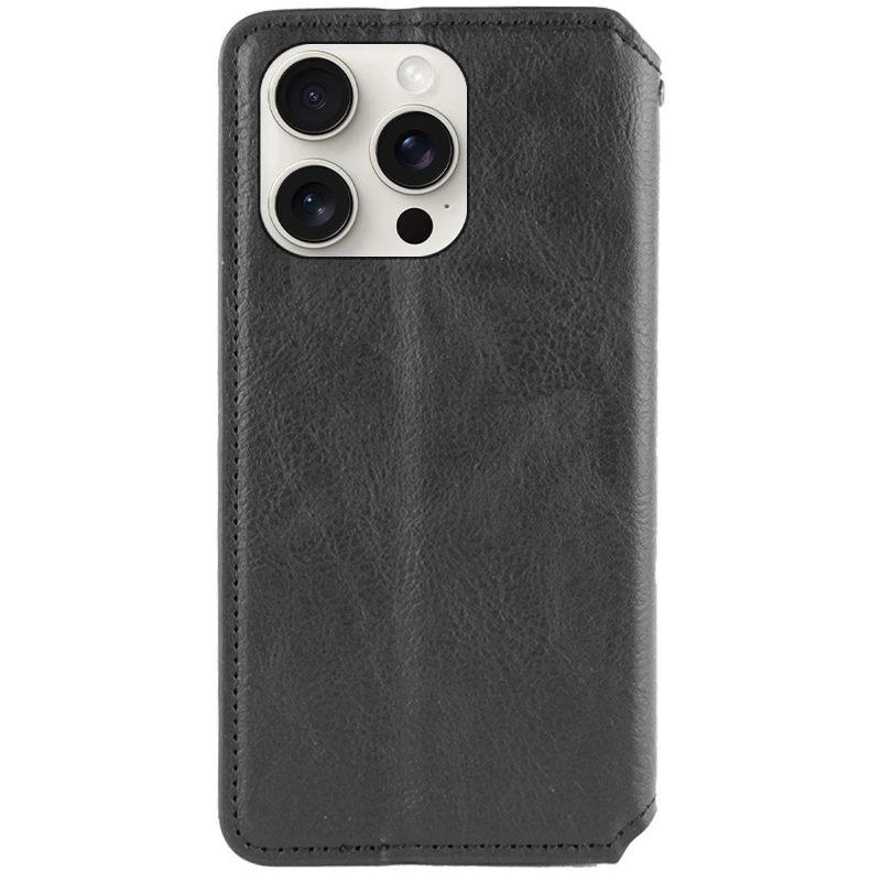 Чохол книжка GETMAN кубик для Apple iPhone 13 Pro Max (6.7") – Чорний. Фото 2 з 3